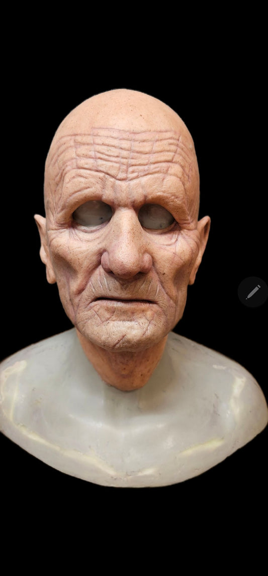 Realistic silicone masks UK old man old bird prank