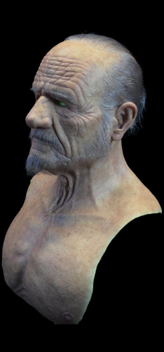 Albert with hand punched eyebrows combover,beard and mustache